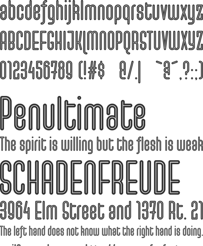 Rookworst font preview