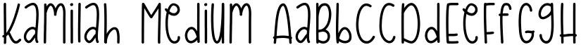 Kamilah Medium font