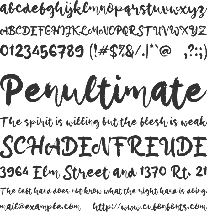 b Bayangan Pendekar font preview