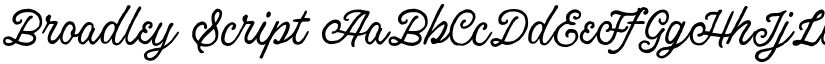 Broadley Script font