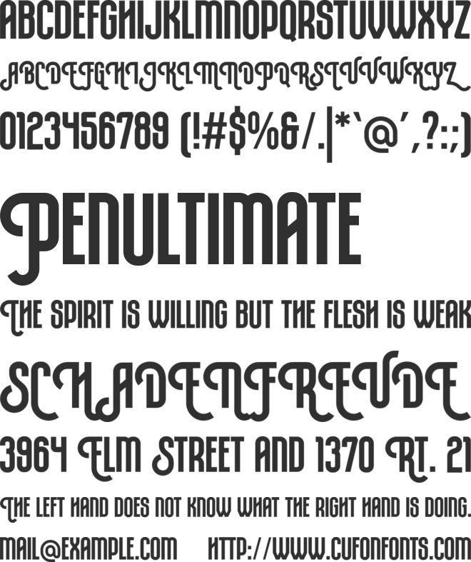 Rompies font preview