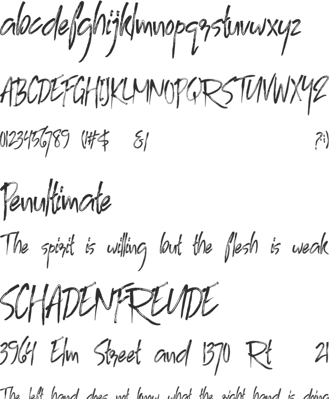 Blombanc Personal Use font preview