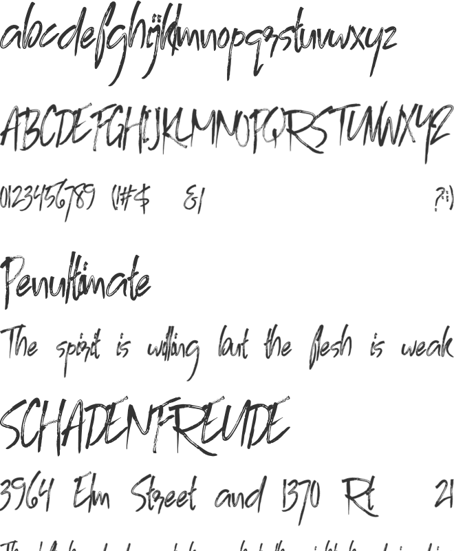 Blombanc Personal Use font preview