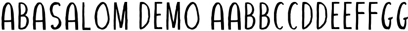 Abasalom Demo font