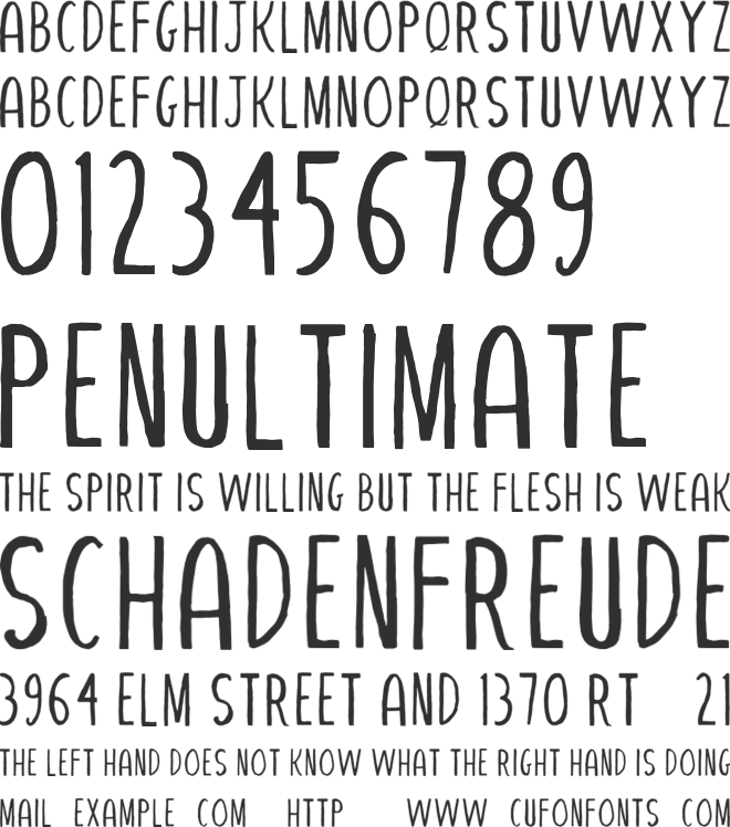 Abasalom font preview