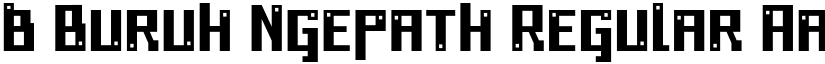 b Buruh Ngepath Regular font