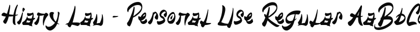 Hiany Lau - Personal Use Regular font