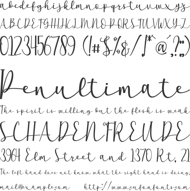Historya font preview