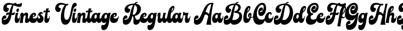 Finest Vintage Regular font