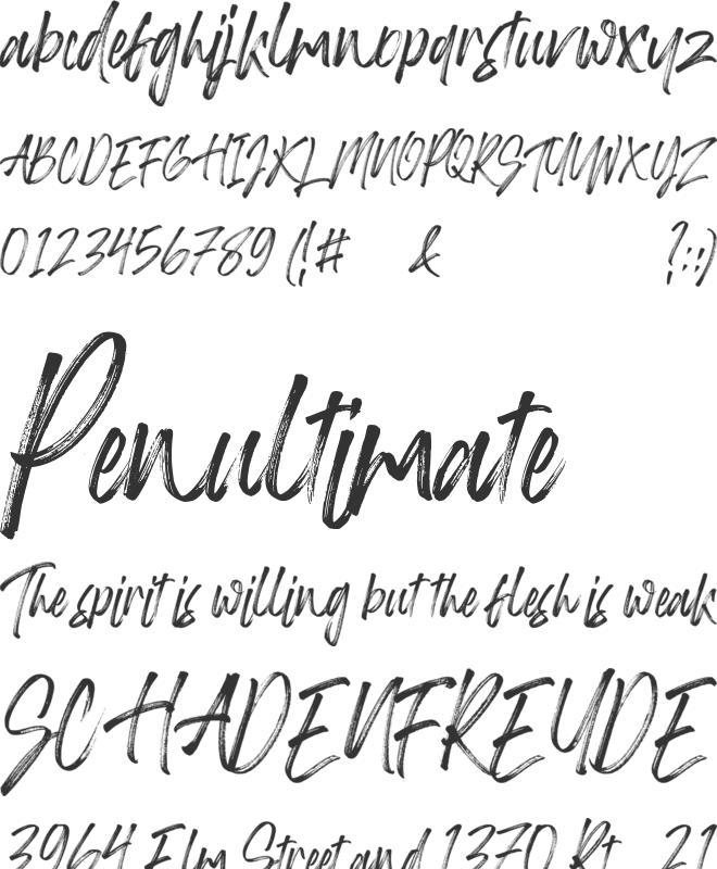 Brandon Matthews font preview