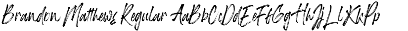 Brandon Matthews Regular font