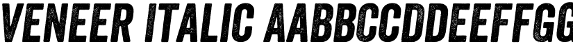 Veneer Italic font