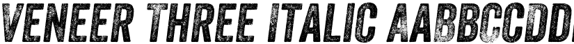Veneer Three Italic font