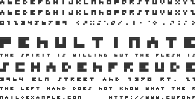 BD Tinyfont font preview