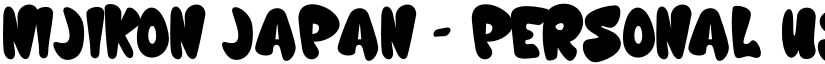 Nijikon japan - Personal use Regular font