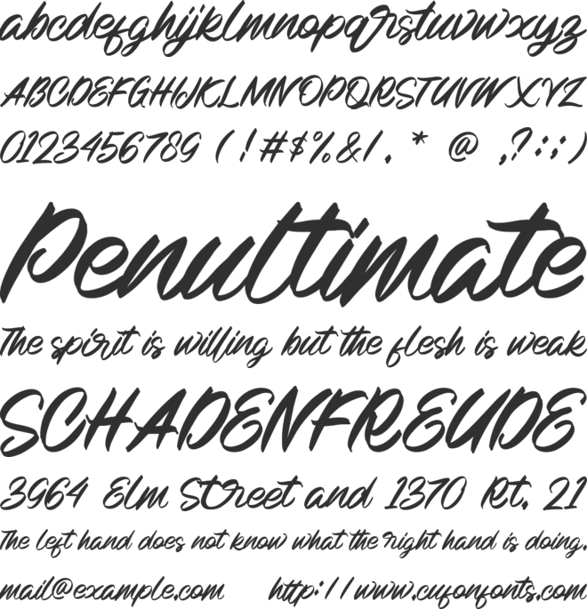 Chilli Peppers - personal use font preview