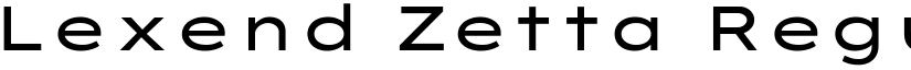 Lexend Zetta Regular font