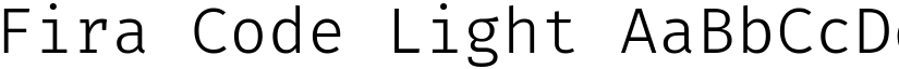 Fira Code Light (Variable) font