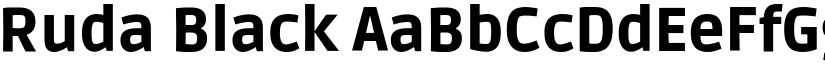 Ruda Black font
