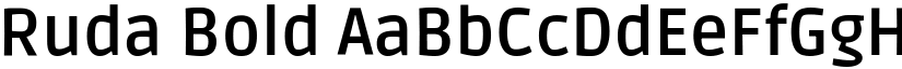 Ruda Bold font
