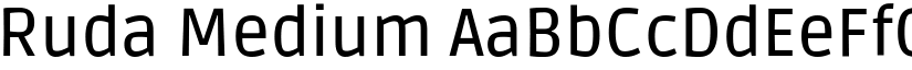Ruda Medium font