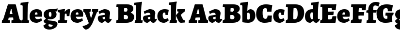 Alegreya Black font