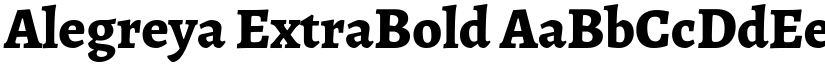 Alegreya ExtraBold font