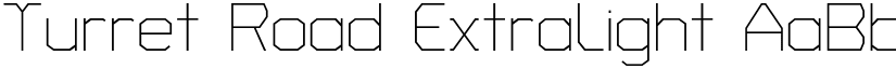 Turret Road ExtraLight font