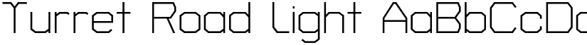 Turret Road Light font
