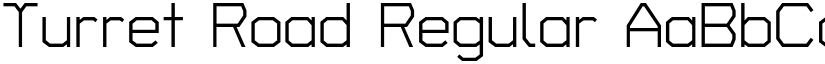 Turret Road Regular font