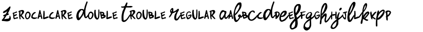 Zerocalcare Double Trouble Regular font