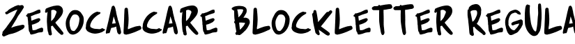 Zerocalcare Blockletter Regular font
