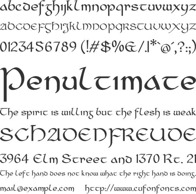 Cianan-ur font preview