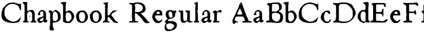 Chapbook Regular font