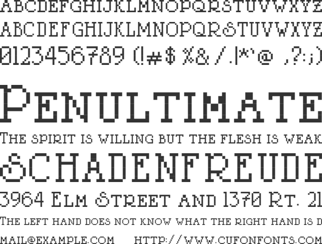 Litter Lover font preview