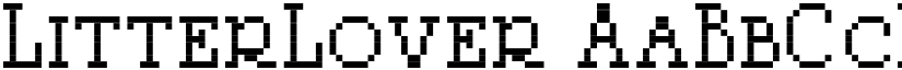 LitterLover font