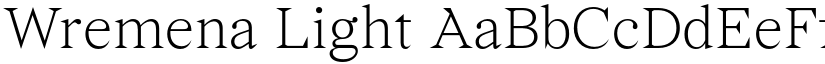 Wremena Light font