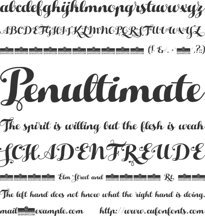 Hello Script Trial font preview