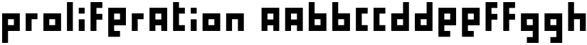 proliferation font