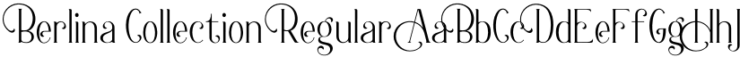 Berlina Collection Regular font
