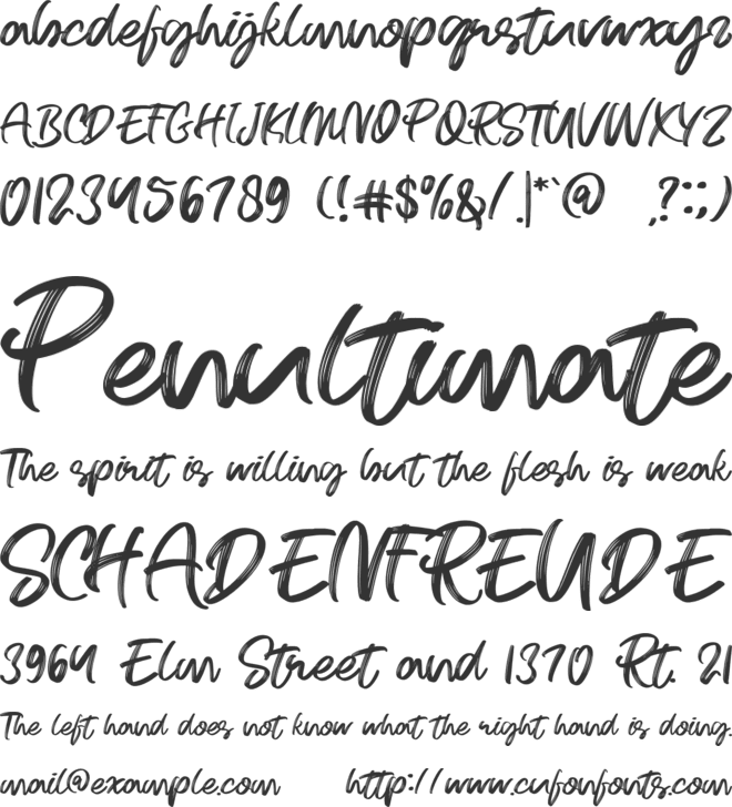 Blaster font preview