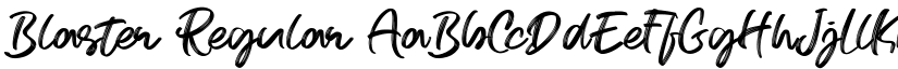 Blaster Regular font