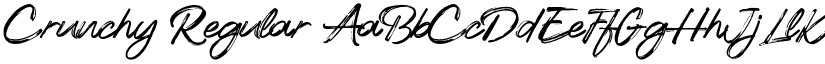 Crunchy Regular font