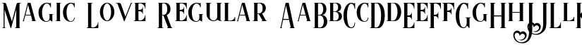 Magic Love Regular font