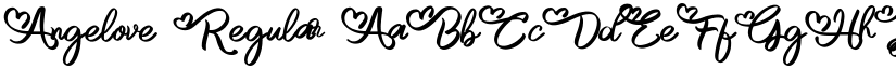 Angelove Regular font