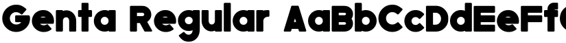 Genta Regular font