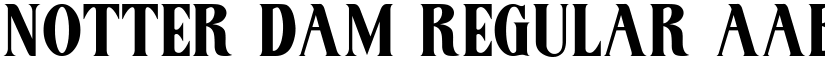 Notter Dam Regular font