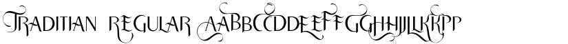 Traditian Regular font