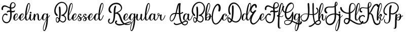Feeling Blessed font download