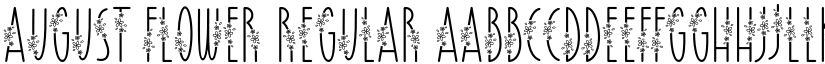 August Flower Regular font